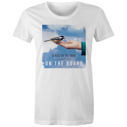 Womens Board Game T-shirt - A Bird in the Hand